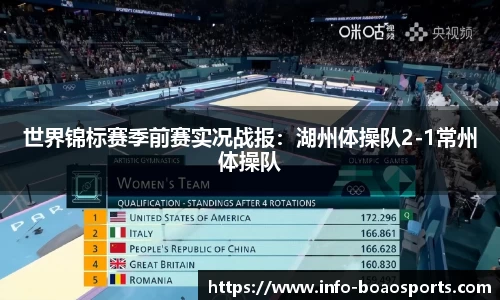 世界锦标赛季前赛实况战报：湖州体操队2-1常州体操队