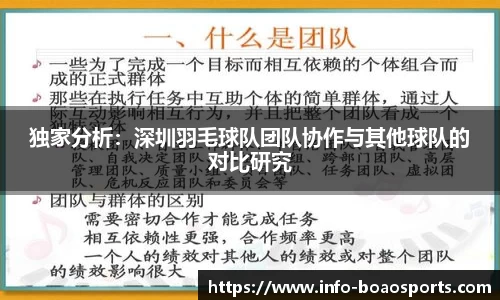 独家分析：深圳羽毛球队团队协作与其他球队的对比研究